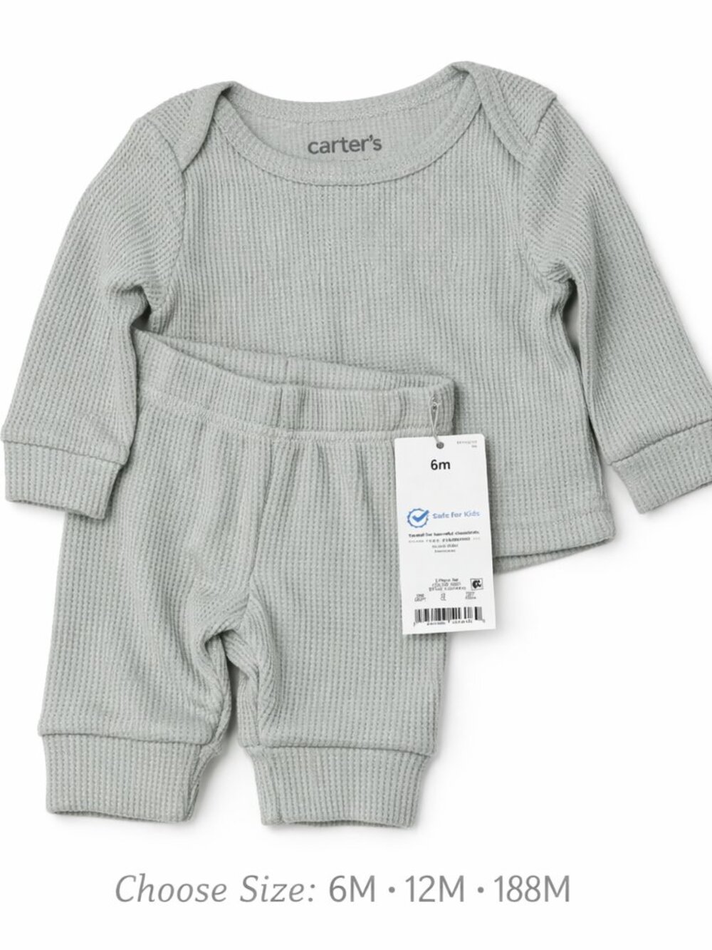 Carter’s Waffle‑Knit Baby Set NWT • 6M 12M 18M